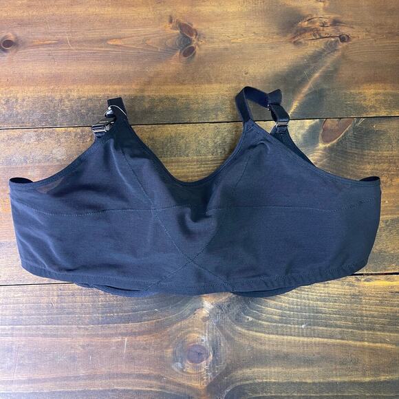 Torrid Ultimate Smoothing T-Shirt Front-Close Bra Black Mesh Back Women's 48 B - Picture 5 of 12